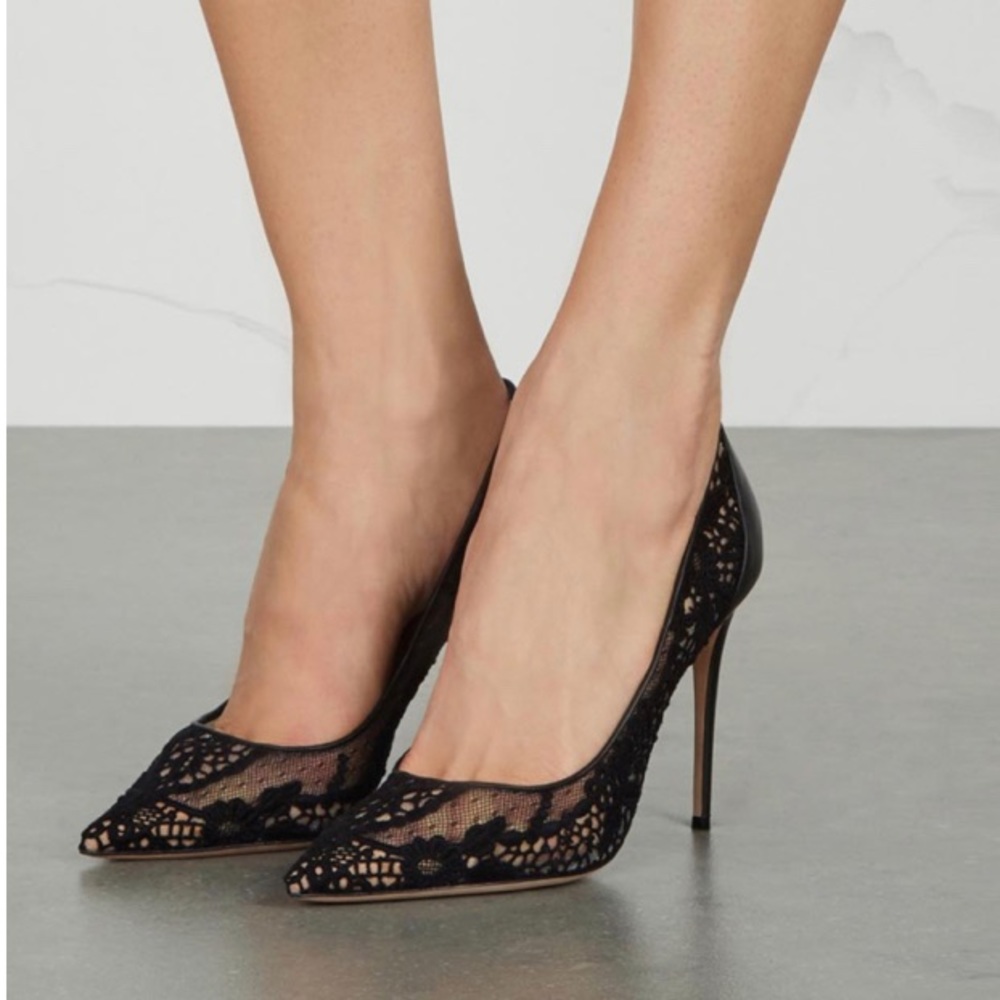 - Valentino lace heels
